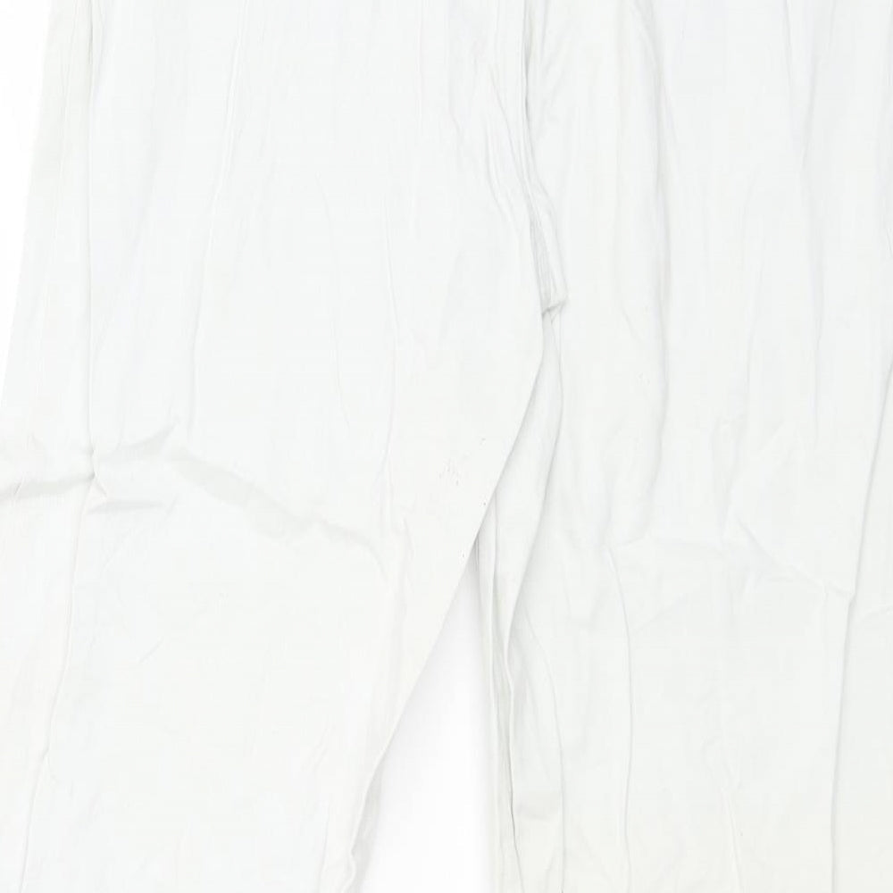 DUGELO LIKRICO Womens White Straight Jeans Size 32 in L29 in