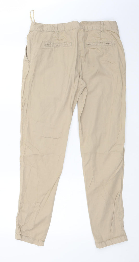 George Womens Beige Trousers Size 12 L30 in
