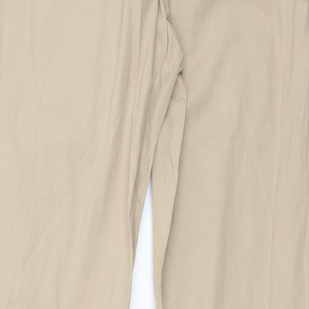 George Womens Beige Trousers Size 12 L30 in