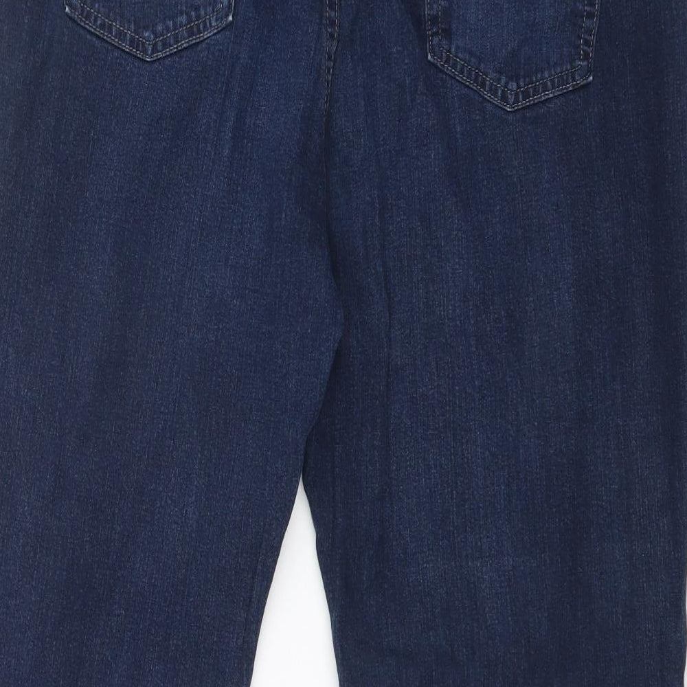 Womens UK Size 38 Preworn Regular Fit Straight Blue Jeans