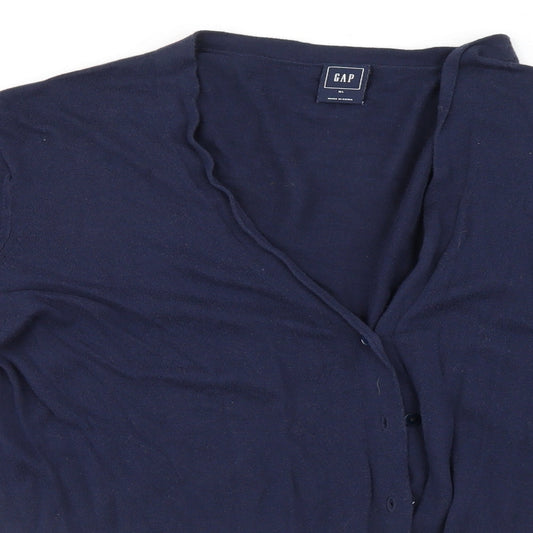 Gap Mens Blue Cardigan Jumper Size XL