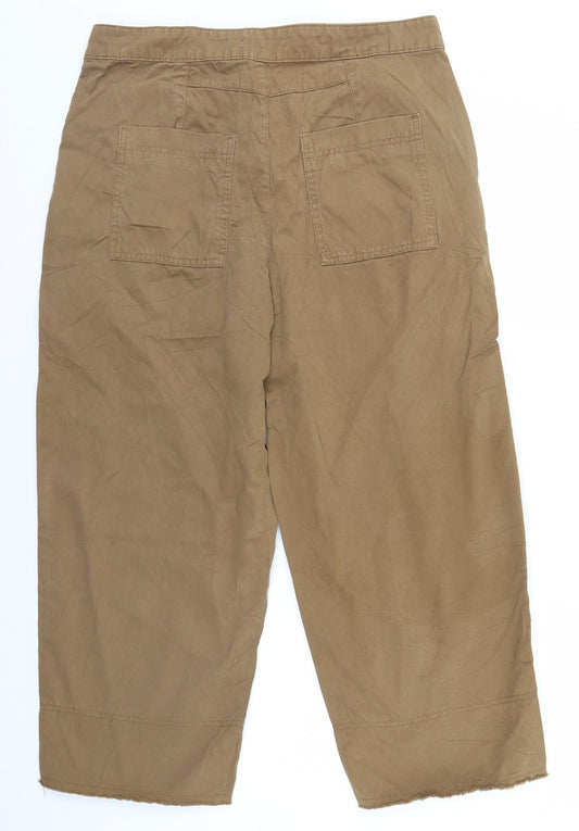 NEXT Womens Brown Trousers Size 16 L22 in