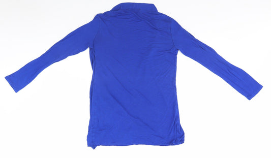 Womens UK Size Made in Italy Blue Cardigan Jumper