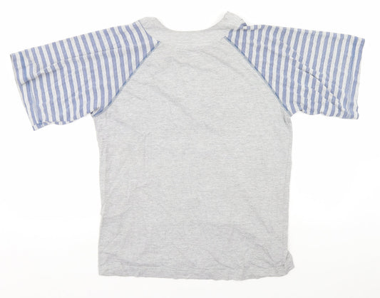 Preworn Mens Grey Pyjama Top - Baseball
