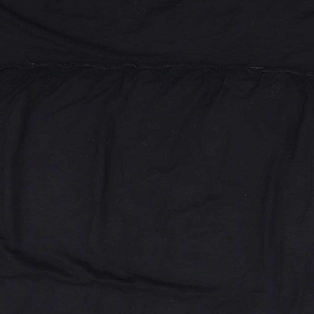 George Womens Black Basic T-Shirt Size 12