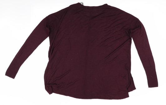 Womens UK Size 12 H&M Purple Pullover Jumper