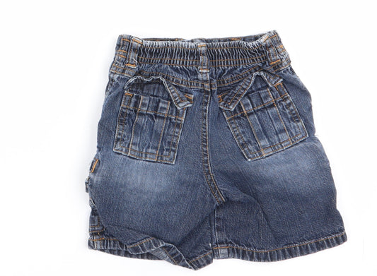 Gymboree Boys Blue Cargo Jeans Size 12-18 Months