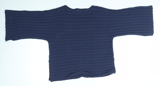 FRANK SAUL Womens Blue Pullover Jumper Size M