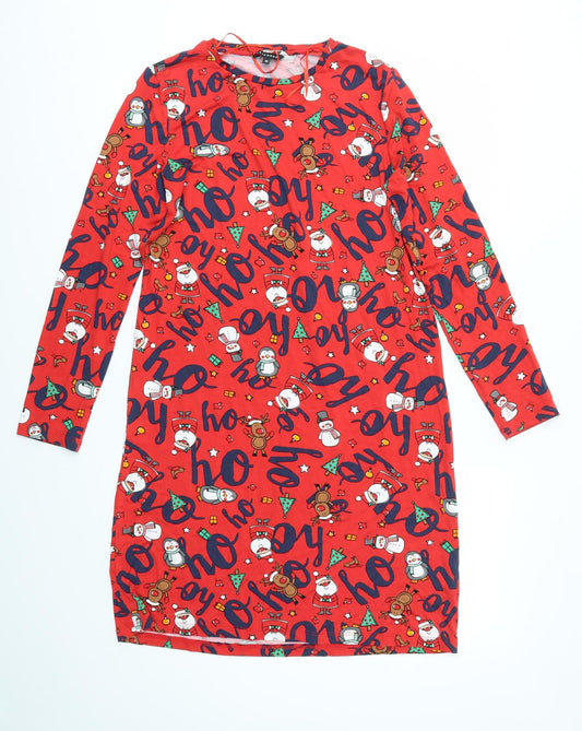 Peacocks Womens Multicoloured A-Line Size 10