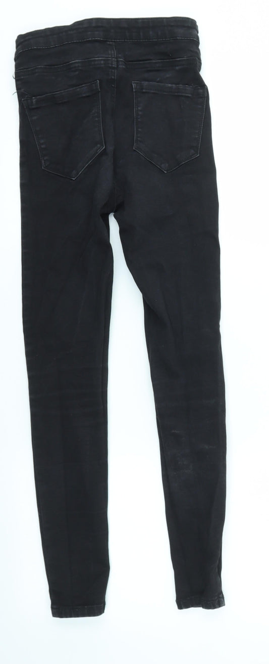 Primark Womens Black Jegging Jeans Size 8 L25 in