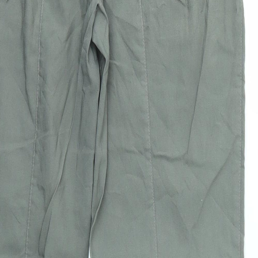 PARDON Womens Green Trousers Size 12 L28 in