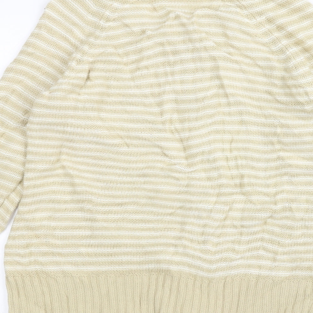 Womens UK Size S BM Yellow Cardigan Jumper