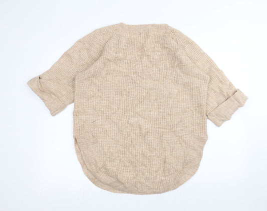 Back view of b.young women’s pink jumper, size M