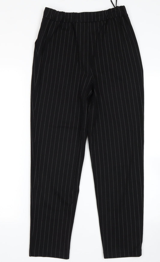F&F Womens Black Trousers Size 6 L26 in