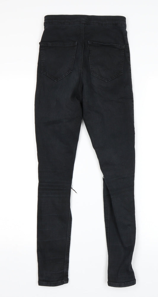Topshop Womens Black Skinny Jeans Size 26 in L30 in