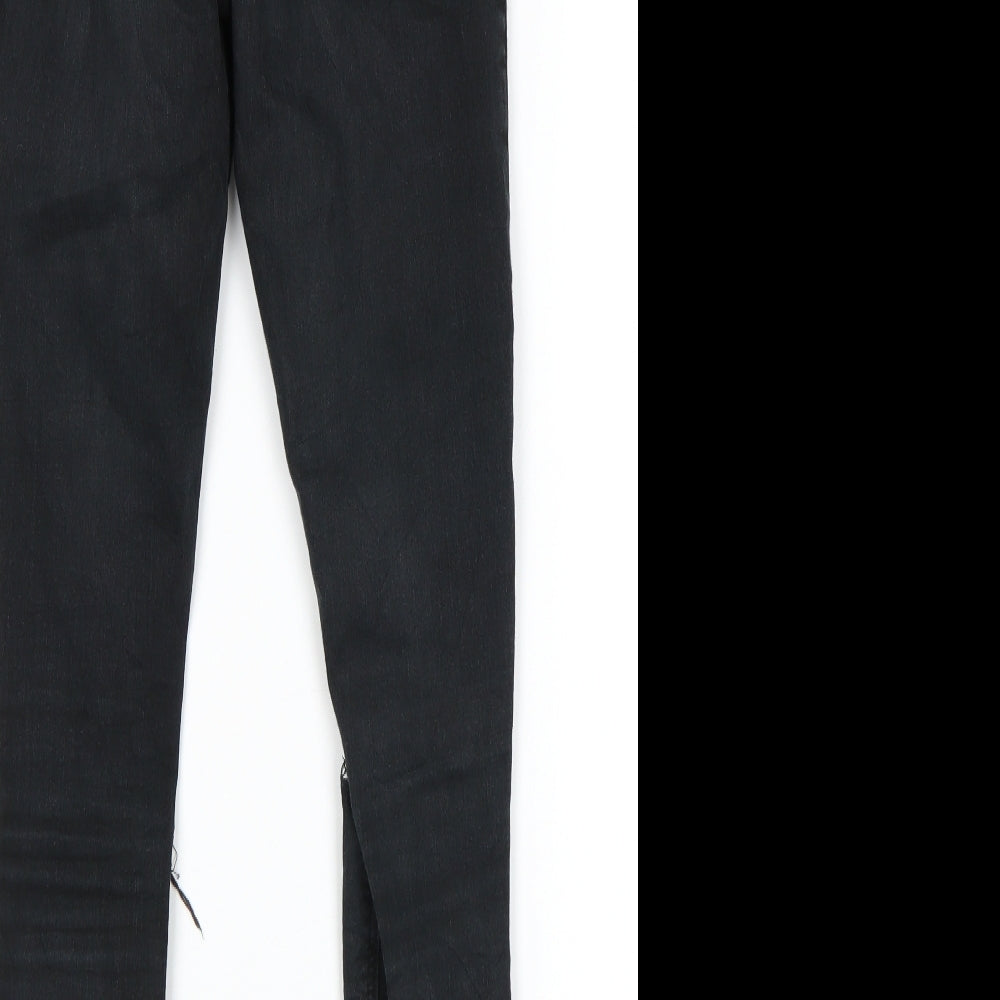 Topshop Womens Black Skinny Jeans Size 26 in L30 in