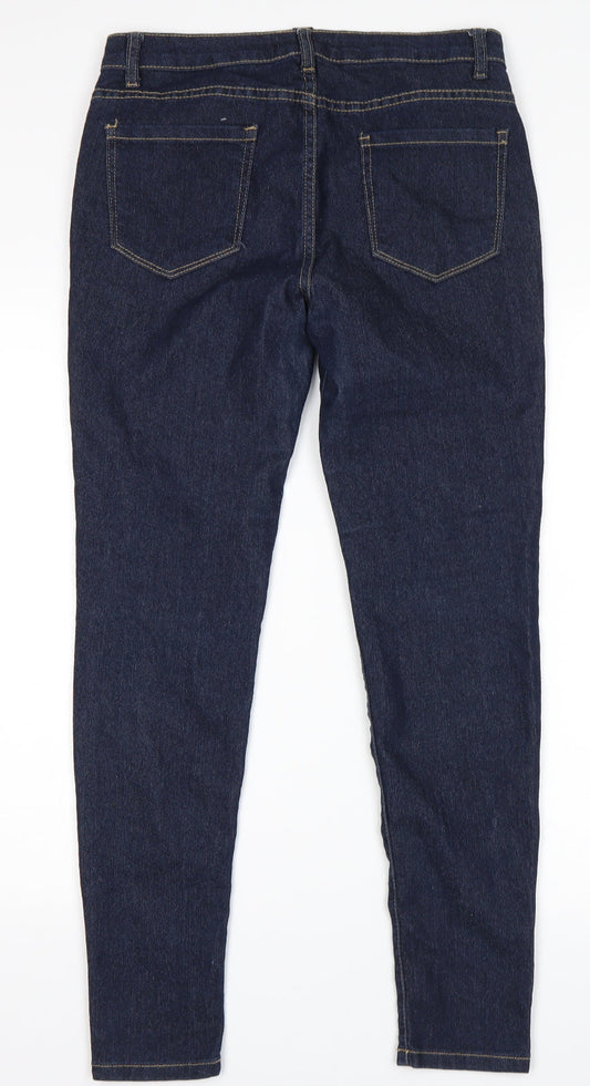 FOREVER 21 Womens Blue Skinny Jeans Size 14 L29 in