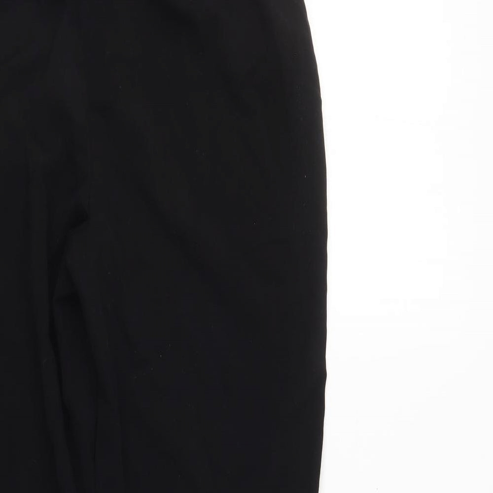 Womens UK Size 12 MARISOTA Regular Fit Black Trousers