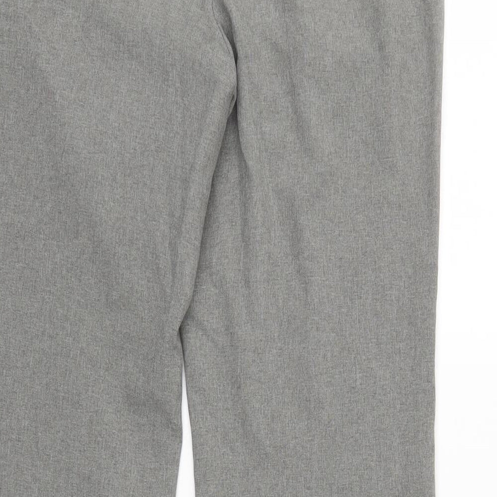 Laura Scott Womens Grey Trousers Size 14 L30 in