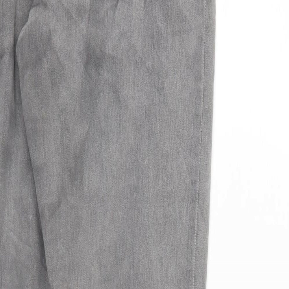 DENIM CO Womens Grey Denim Tapered Jeans Size 6 L28 in