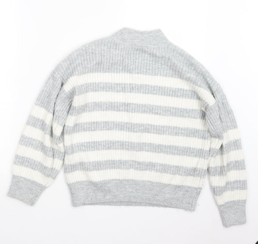 George Womens Grey Knit Pullover Jumper Size 8