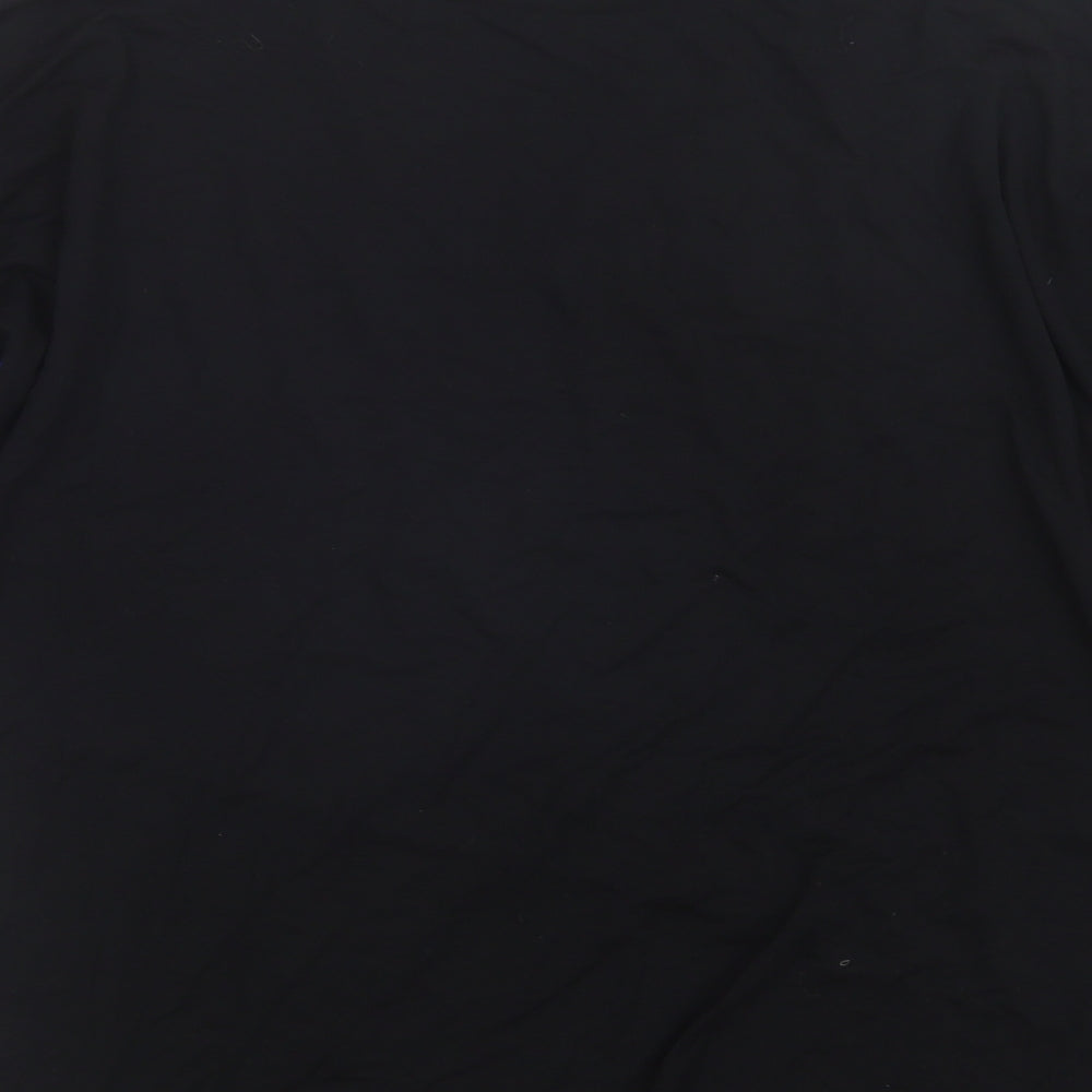 Womens UK Size 14 Select Black Basic T-Shirt