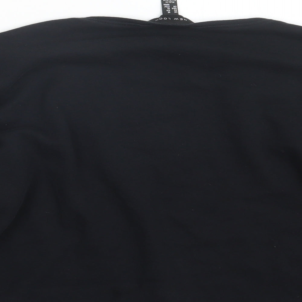 Womens UK Size 16 New Look Black Pullover Jumper