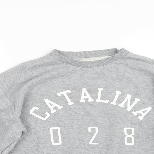 Cedar Wood State Mens Grey Knit Pullover Jumper Size M