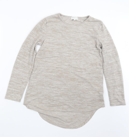 Womens UK Size 8 Apricot Beige Pullover Jumper