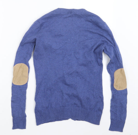 Divided by H&M Womens Blue Knit Cardigan Jumper Size 6