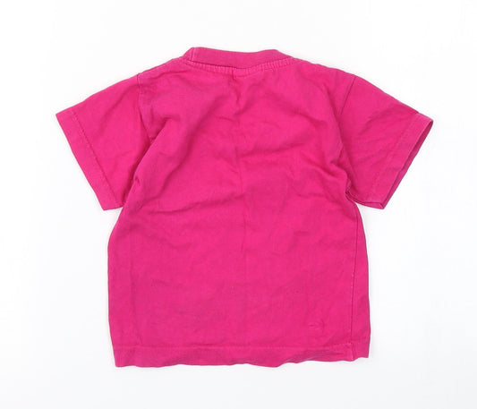 Jo Anns Girls Pink Basic T-Shirt Size 2 Years