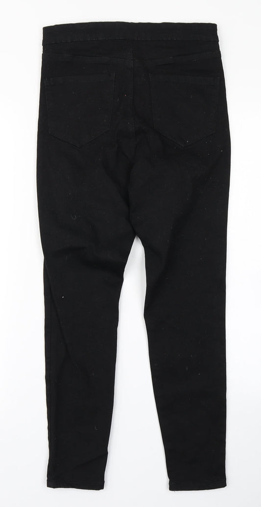 Denim Co Womens Black Denim Skinny Jeans Size 12 L25 in
