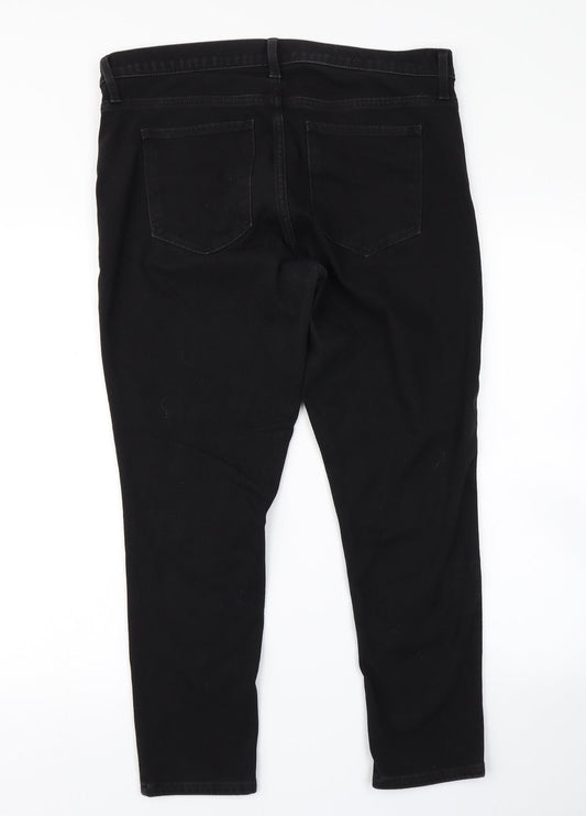 Gap Womens Black Denim Skinny Jeans Size 36 in L25 in