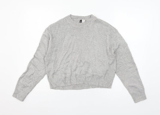 Womens UK Size XS Divided by H&M Grey Pullover Jumper
