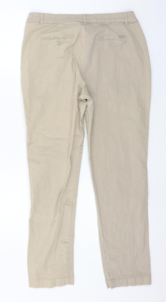 C&A Womens Brown Trousers Size 14 L29 in