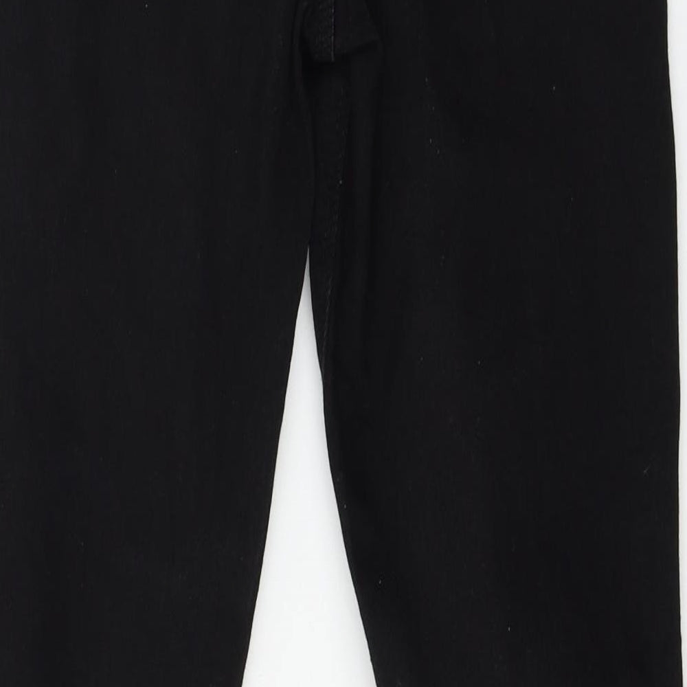 Denim & Co. Womens Black Denim Skinny Jeans Size 12 L28 in