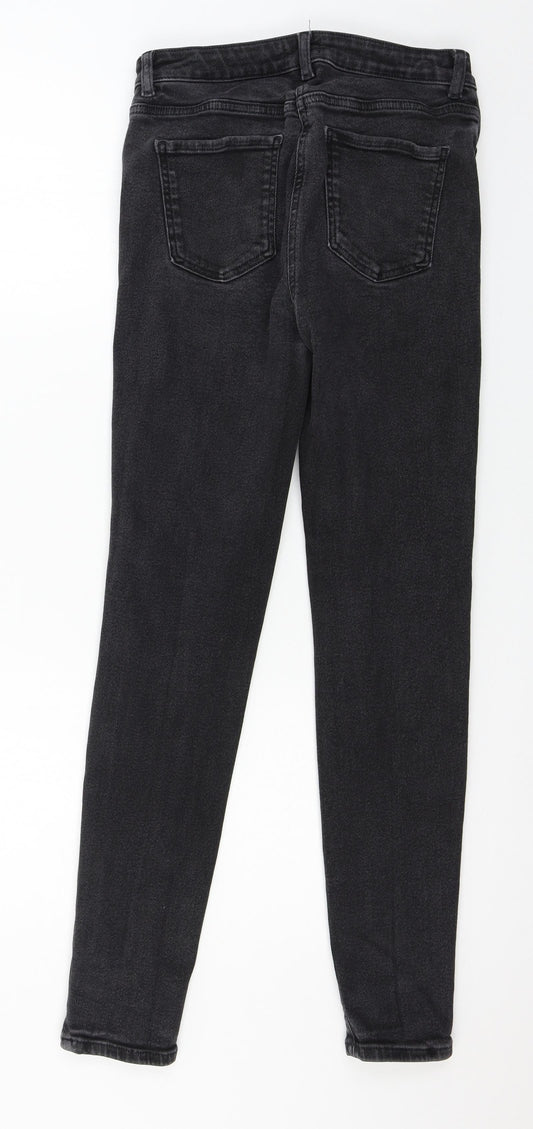 M&Co Womens Grey Denim Skinny Jeans Size 28 in L28 in