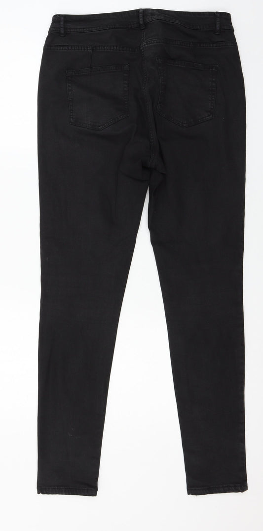 Womens UK Size 34 in Preworn Regular Fit Skinny Black Jeans