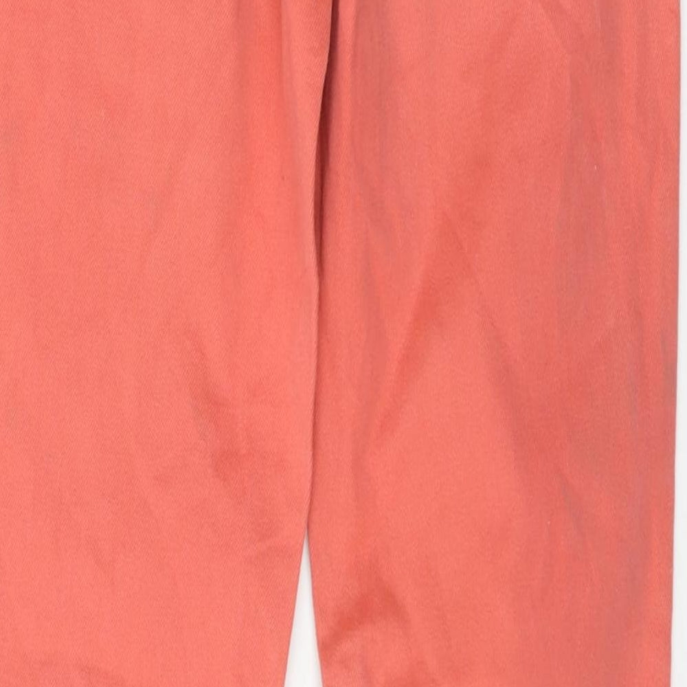 Zara Womens Orange Denim Skinny Jeans Size 6 L31 in
