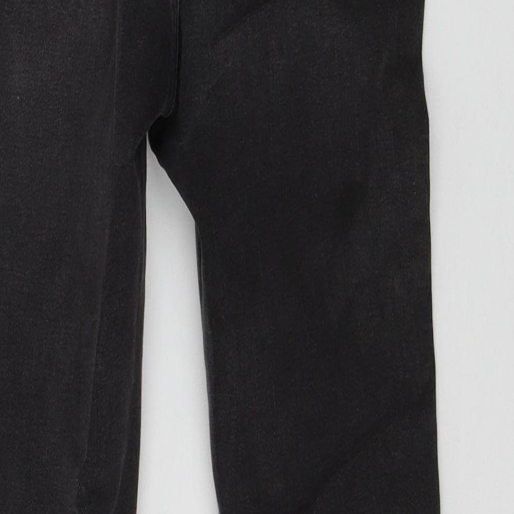 Zara Womens Grey Striped Denim Skinny Jeans Size 8 L27 in