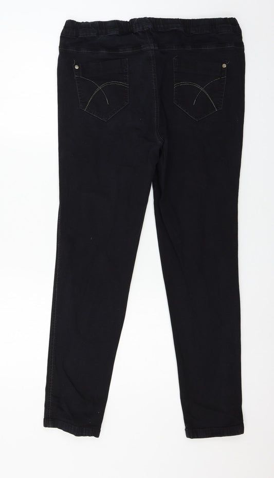 Womens UK Size 38 in Preworn Regular Fit Skinny Black Jeans