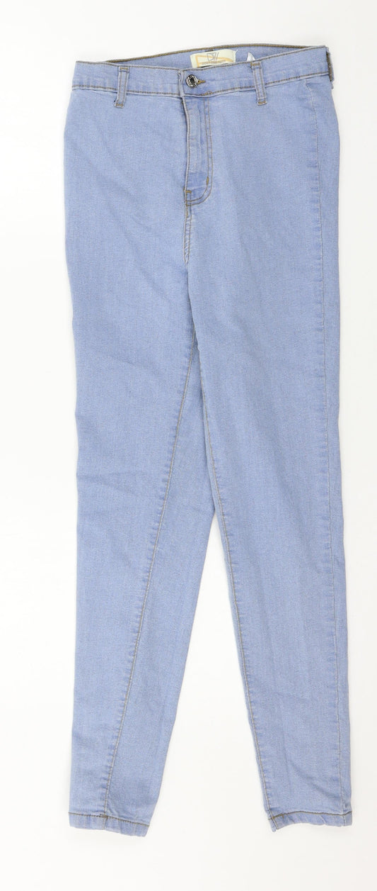 Womens UK Size 8 Don't think twice Regular Fit Skinny Blue Jeans