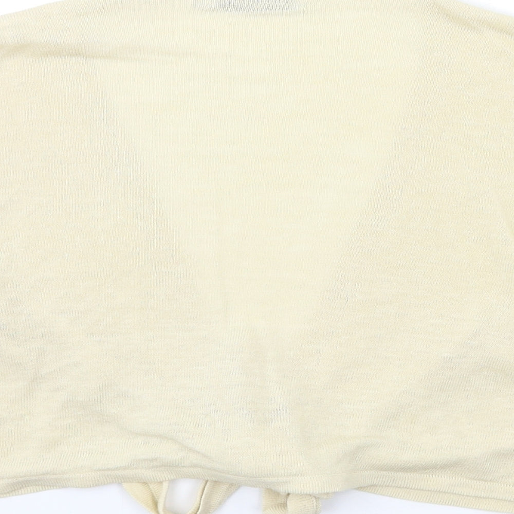 Womens UK Size 14 Per Una Beige Cardigan Jumper