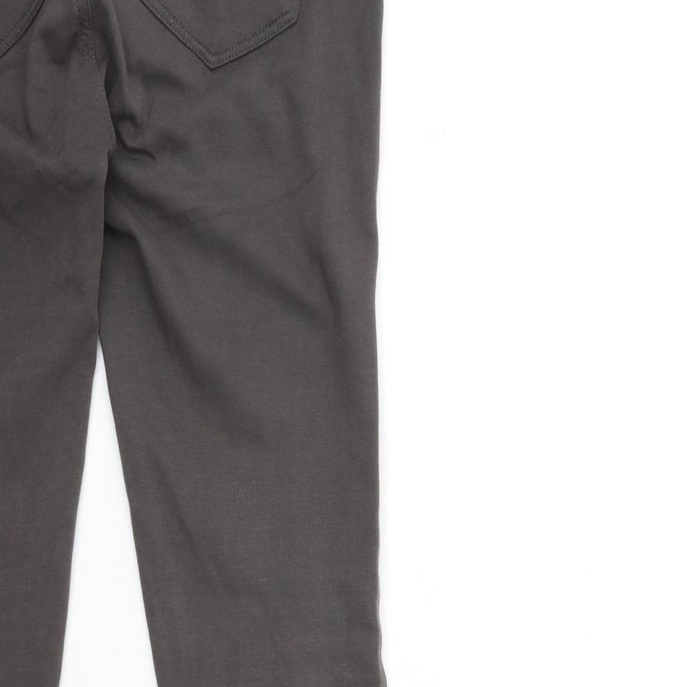 Brand and care label for Denim & Co. women’s grey trousers, size UK 10, 31-inch leg