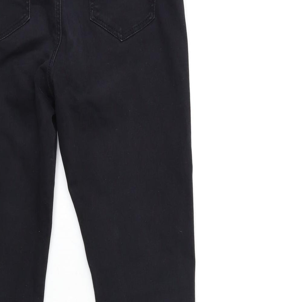 Denim & Co. Womens Black Denim Skinny Jeans Size 12 L28 in