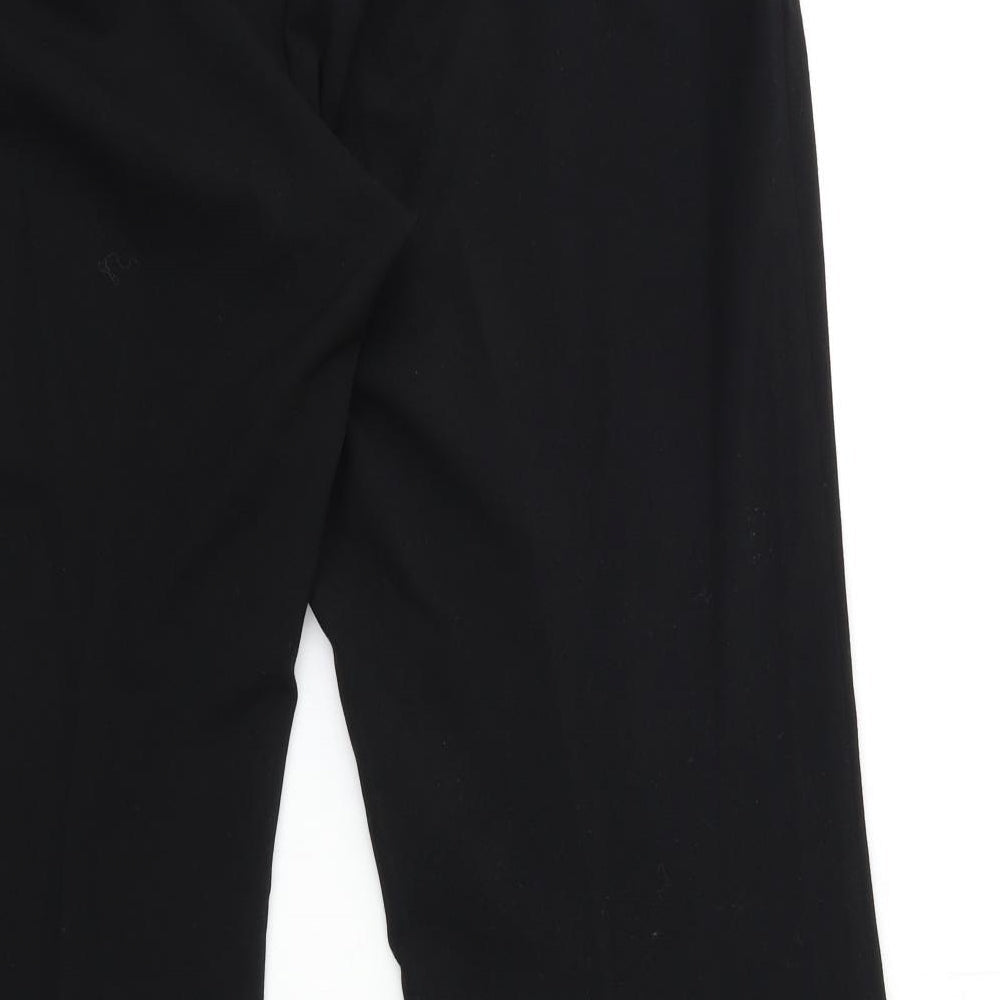 AMARANTO Womens Black Trousers Size 16 L29 in