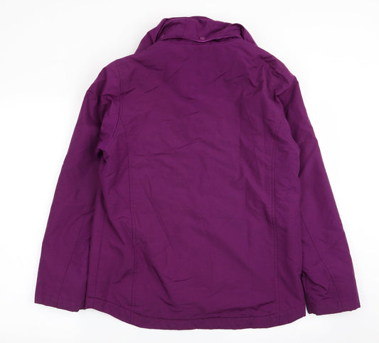 Maine Womens Purple Jacket Coat Size 10
