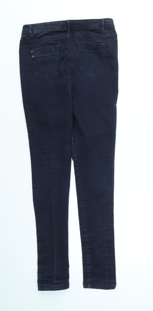 BOUTIQUE Womens Blue Trousers Size 12 L30 in