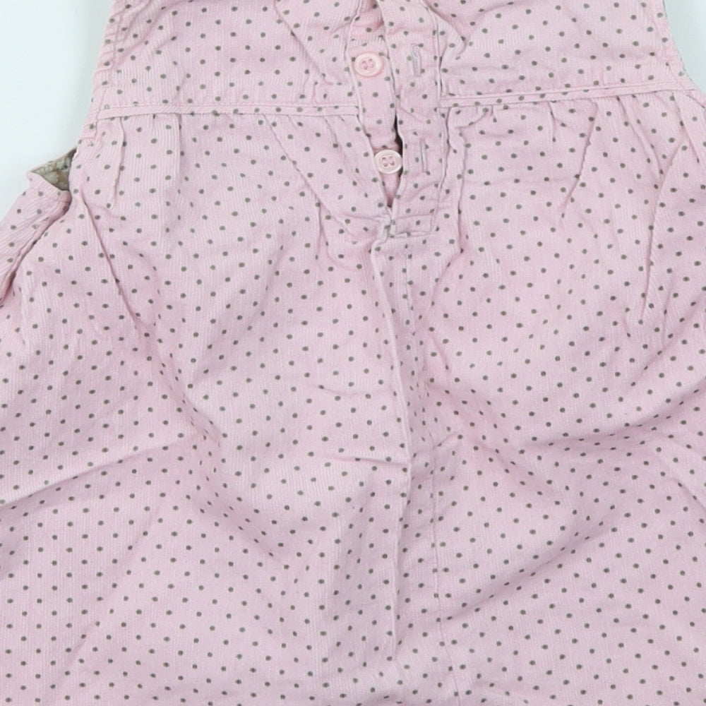 Brand and care label for H&M girls’ multicoloured spotted fit & flare, size 12-18, months