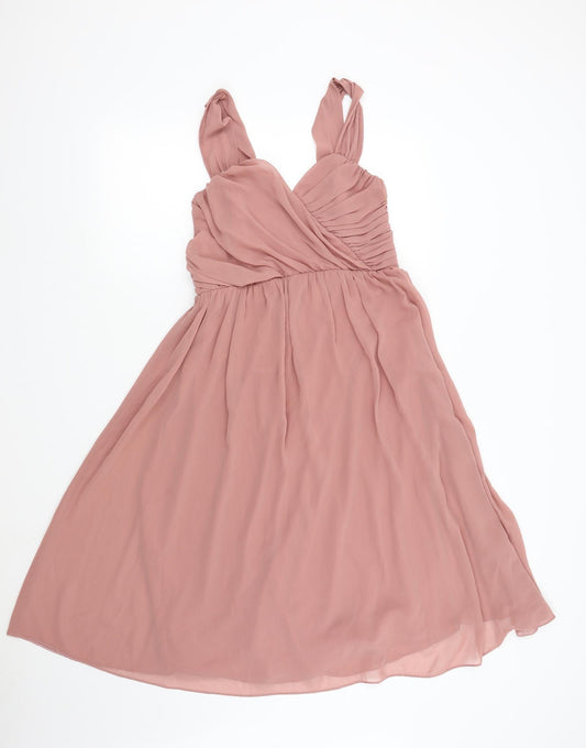 ASOS Womens Pink Fit & Flare Size 10
